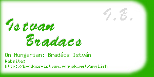 istvan bradacs business card
